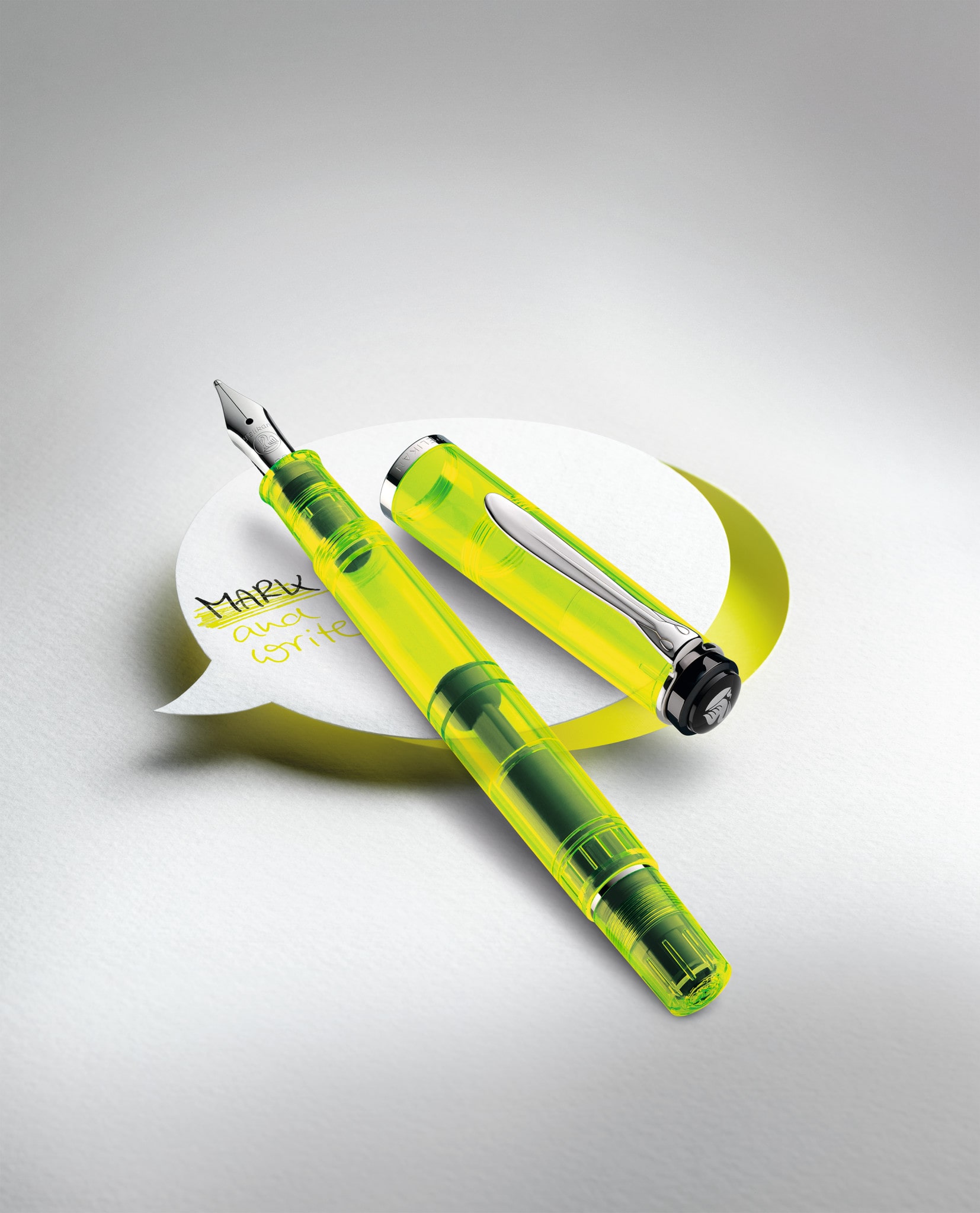Fountain pen Classic M205 Duo Highlighter NEON Yellow image picture Classic M205 DUO NEON Imagefoto Totale iso 25cm highres min